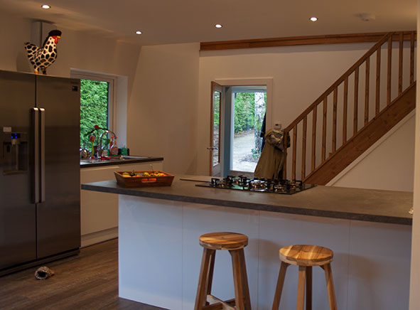 Design for conversion of garage and internal layout for home on Isle of Arran